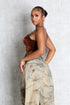 St. George Faux Suede Corset Top